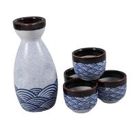 LOLIPPYY Set sake ondulato tazze sakè scopo tazze sake giappone coppa giapponese cucinare il sakè saki giapponese tazza saki