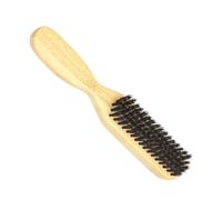 LOLIPPYY Spazzola Barba Uomo Setole Morbide di Cinghiale Spazzola Styling con Manico in Legno per Pulizia Olio e Modellatura Barbiere