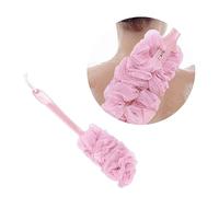 LOLIPPYY Spazzola Doccia Materiale Esfoliante Scrubber per Bagno Rosa Accessorio per Massaggio Della
