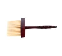 LOLIPPYY Spazzola per Barbiere con Manico Lungo Rosso Marrone Pennello per Pulizia Capelli Tagliati su Collo e Contorno Orecchie Spazzola Professionale per Parrucchieri e Stylist