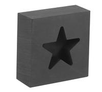 LOLIPPYY Stampo in Grafite Forma di Pentagono a Cinque Punte per Fusione Resistente e Pratico per Raffinazione e Versamento per Educazione Scientifica e Analisi di Prove