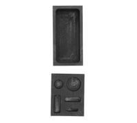 LOLIPPYY Stampo in Grafite Multifunzionale per Fusione Metalli Lingottiera per Raffinazione Oro Argento Rame Alluminio Set 2 Pezzi 5+1 Scomparti Alta Tolleranza al Calore per Creazione