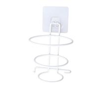 LOLIPPYY Supporto Per Asciugacapelli Muro Bianco Porta Phon e Accessori Per Bagno e Antigraffio Design Moderno e Minimalista Organizzatore Multifunzionale Per Bagno