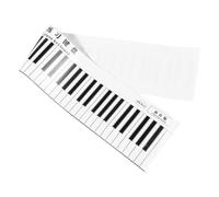 LOLIPPYY Tappetino per Esercizi Dita Pianoforte Portatile Guida Note Tastiera 88 Tasti, Tabella Diteggiature per Principianti, Supporto Pratica Scale e Accordi per Studenti e Insegnanti