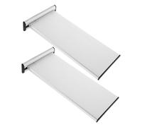 LOLIPPYY Targa da Parete Bifacciale in Alluminio 12x28 Cm Cartello per Porta Ufficio Personalizzabile Set 2 Pezzi Segnaletica per Reparti Aziendali Scuole Ospedali