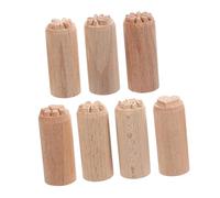 LOLIPPYY Timbri in Legno Intagliati Mano per Stampa su Argilla Accessori Artigianali per Ceramica Fai da Te con Motivi Chiari e Superficie Liscia Strumenti Resistenti per Decorazioni