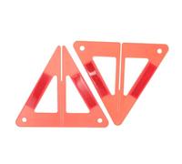 LOLIPPYY Triangolo di Sicurezza Riflettente per Auto Emergenza Segnale Stradale Portatile in Plastica Resistente Avviso Luminoso per Guasti e Assistenza su Strada Compatto e Facile da