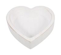 LOLIPPYY Vassoio in Legno a Forma di Cuore Piccolo per Alimenti Vassoio per Frutta e Dessert Multifunzione Leggero per Uso Interno Barbecue e Feste Estive