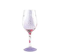 Lolita 6000014 Bella Damigella d'Onore, Bicchiere da Vino, Vetro, Multicolore, 8.5x8.5x22.5 cm