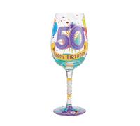 Lolita Bicchiere da vino Happy 50 ° compleanno