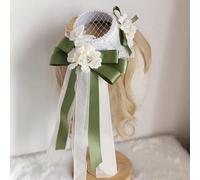Lolita - Cappello morbido da cameriera con fiocco e fiocco, per feste e cosplay, colore: grigio