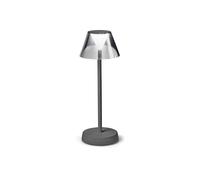 Lampada Da Scrivania-Ufficio Moderna Lolita Metallo Grigio Led 7W 3000K [EEK: A++]
