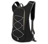 Lollanda Zaino da bicicletta, zaino da trekking, piccolo, impermeabile, per uomo e donna, mountain bike, per ciclismo, campeggio, corsa, Nero , （43*28*8cm)