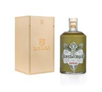 LOLLI - Liquore artigianale, bottiglia limited edition, liquore con cofanetto in legno. Bottiglia da 500 ml. 16% vol. (500 ml, Pistacchio)