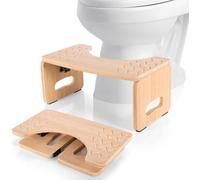 LOLLIDO Foldable Toilet Foot Stool - Non-Slip Poop Squat Stool for Adults & Kids, Portable Step Stool for Potty Training - Improved Bowel Movements