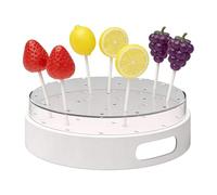 Lollipop,22-Hole Round Trasparente Acrilico Dessert - Weddings Cake Pop,for Cupcakes, Fruit Bouquet, Birthday, Christmas, Party