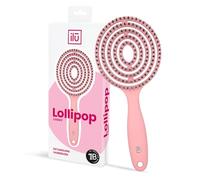 LOLLIPOP brush Pink 1 u Capelli Bagnati e Secchi Design Unico Massaggio Cuoio Capelluto Materiali Vegani Senza Frizz Facile da Usare Colori Vivaci Regalo Bellezza