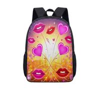 Lollipop Candy Land - Zaino da 43 cm, colore rosa acceso, per bambini e ragazze, con grafica fantasy, per libri, 08, L, Minimalista