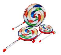 Lollipop Sticks - Lollipop Drum Set | Bastoncini Arcobaleno Per Bambini | Giocattolo Di Batteria A Mano Colorato Con Bastoncini | Strumento Musicale Interattivo Per I Più Piccoli | Giocattolo Ritmo Re
