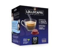 Lollo Caffè - 100 Capsule Caffè - PassioneMio Argento - C. Lavazza a Modo Mio