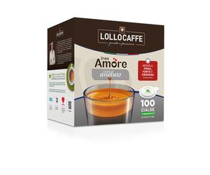 Lollo Caffè Box Amore Assoluto - 100 Cialde Compatibili ESE 44mm