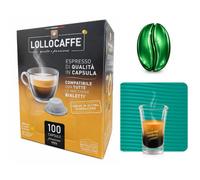 Lollo Caffè - 100 Capsule Bialetti Lollo Miscela Decaffeinata Anche Per Macchine Con Sensore Alluminio (leggi Descrizione Per Compatibilita')