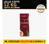 Lollo Caffe Grani Classica 12 Kg - Caffè in Chicchi di Qualità