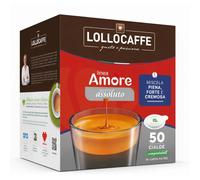 Lollo Caffe` Box Argento Linea Amore - Gusto Assoluto - Cialde 44mm