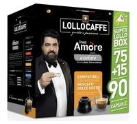 Lollo Caffè linea Amore Gusto Assoluto 75 + 15 capsule compatibili per macchina Dolce Gusto