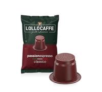Lollo Caffè Passione Espresso, Miscela Classico - 100 Capsule - Compatibili con le Macchine ad uso domestico Nespresso*