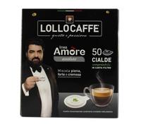 Lollo Caffe` Box Argento Linea Amore - Gusto Assoluto - Cialde 44mm