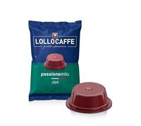 Lollo Caffè Passione Mito, Miscela Decaffeinato - Dek - 100 Capsule - Compatibili con le Macchine ad uso domestico Lavazza* A Modo Mio*