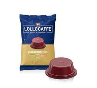Lollo Caffè Passione Mito, Miscela Oro - Arabica - 100 Capsule - Compatibili con le Macchine ad uso domestico Lavazza* A Modo Mio*