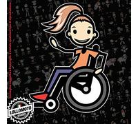 Lollomoto Ragazza Disabile Stickman© 2.0 Colorati Adesivi Famiglia Vetro Auto Stickers Family Stickers Family Decal