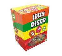Lolly Disco Lecca Lecca Piatto Gusto Frutta Assortita, Espositore da 200 pz