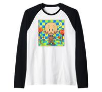 Lollypop Head Weirdo Maglia con Maniche Raglan