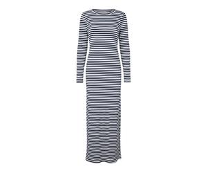 Lollys Laundry - Abito Lungo a Righe con Maniche Lunghe - - Dresses - Donna - Blu - L