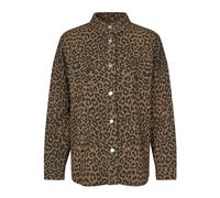 Lollys Laundry - Camicia a Maniche Lunghe con Stampa Leopardata - - Jackets - Donna - Marrone - M