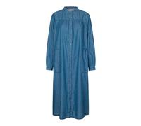 Lollys Laundry, ,Dresses ,Donna ,Blu ,M Abito Blu a Maniche Lunghe con Colletto alla Cinese