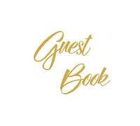 Lollys Publishi Gold Guest Book, Weddings, Anniversary, Party (Copertina rigida)