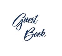 Lollys Publishi Navy Blue Guest Book, Weddings, Anniversary, (Copertina rigida)