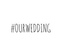 Lollys Publishi #OURWEDDING, Wedding Guest Book, Our Wedding, (Copertina rigida)
