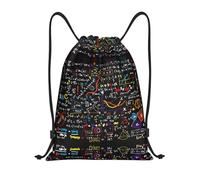 LOLOBFZL Formula matematica borsa leggera con coulisse zaino sportivo zaino casual zaino pieghevole con coulisse, motivo matematico, piccolo, zaini, motivo matematico, S, zaini, Modello matematico, S,