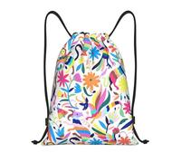 LOLOBFZL Zaino con coulisse leggera in formula matematica zaino sportivo zaino casual pieghevole con coulisse, Animali Otomi messicani, S, Zaini
