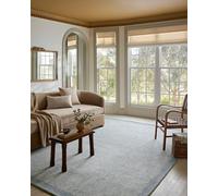 Loloi Magnolia Home by Joanna Gaines Henley Collection HNY-01 - Tappeto decorativo, 1,5 m x 2,3 m, colore: avorio/blu