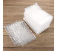 LOLYSIC 200 sacchetti trasparenti a bolle d'aria, 13 x 20 cm, materiale per l'imballaggio e il trasporto, imbottitura per l'imballaggio e la manipolazione, sacchetto a getto, ricambio per chip