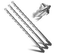 LOLYSIC 3 punte per trapano SDS-Plus, 12 mm × 260 mm, per calcestruzzo, per pietra, cemento, pietra naturale, mattoni, accessori professionali