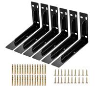 LOLYSIC Confezione da 6 staffe resistenti per scaffold board mensola supporto da parete