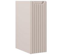 Lomadox Armadietto da bagno 20 cm cashmere beige scanalato frontale a 1 anta (larghezza x altezza x profondità) ca. 20/57/39 cm