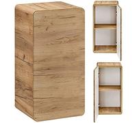 Lomadox Armadietto da bagno sospeso, Wotaneiche Nb, 1 anta, larghezza x altezza x profondità: 35 x 75 x 32 cm